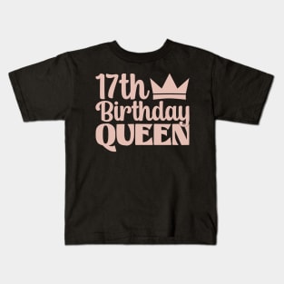 17th birthday queen Kids T-Shirt